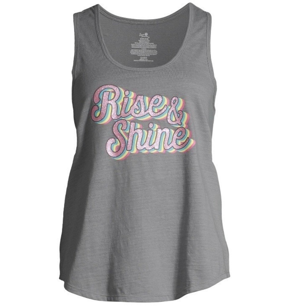Secret Treasures Womens Rise & Shine Sleep Tank Top Medium 8-10 New with Tags